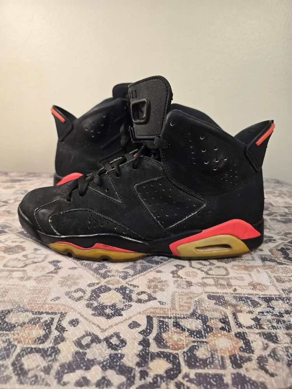 Air Jordan 6 Retro Infrared Black 2014 Men’s Basketball shoes Size 10